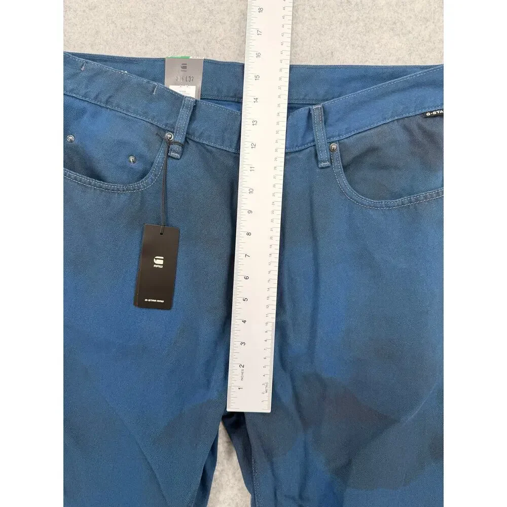 NWT G-Star Raw Type 96 Loose Sea Blue Vintage Wash Jeans Denim Size 36/32